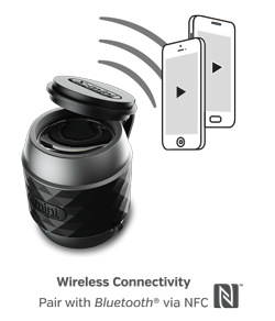 X-Mini WE - conectivitate Bluetooth via NFC